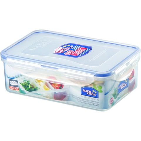 Lock And Lock Food Container With Divider - 1 Liter - Clear