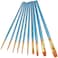 10 Pieces Paint Brush Nylon Hair Artist Detail Paint Brushes Set