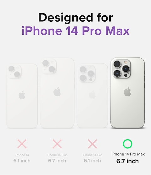 Ringke  - Apple iPhone 14 Pro Max Case Cover -  Fusion Bumper Series-  Clear