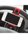 Generic - Steering Wheel Phone Holder For Smartphone GPS Red