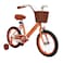 Mogoo Retro Kids Road Bike For 5-8 Years Old Girls &amp; Boys, Adjustable Seat, Handbrake, Reflector, Chainguard, Classic Style, Vintage Basket, 16 Inch Bicycle With Training Wheels, Gift For Kids, Orange