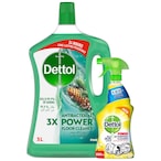 Buy Dettol Pine 3X Power Antibacterial Floor Cleaner, 3L+Trigger Spray 500ml in Kuwait