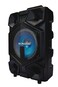 Sonashi Rechargeable Professional Speaker With Remote Control And Microphone Wireless USB/Bluetooth/SD Card Slots, Fm Stereo Radio Function, Colorful LED Light, Digital Karaoke Feature SPS-7908R Black
