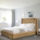 In House Lychee Velvet Bed Frame - Single - 200x100 cm - Beige