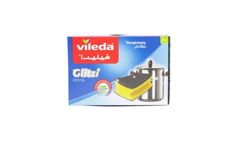 VILEDA GLITZI SPONGE  SCOURING X2