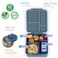 Eazy Kids Jumbo Bento Lunch Box w/ Thermos &amp; Sauce Jar- Grey