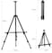Generic Artists Easel Stand Metal Foldable Tripod Adjustable Height 20 Inches To 61 Inches With Portable Bag Art Supplies For Floor/Table-Top Drawing Painting Sketching Display