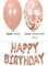 Generic Decorative Letter Happy Birthday Balloon Set 12Inch