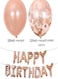Generic Decorative Letter Happy Birthday Balloon Set 12Inch