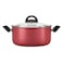 Brinox Aluminium Chilli Casserole With Lid 24cm Cherry