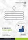Royalford 4-Tier Folded Clothes Hanger- Rf10934 Plastic Hanger Perfect For All Kinds Of Clothes Ideal For Tie, Scarves, Belt, Innovative, Trendy And Anti-Skid Sturdy High Tensile Strength White
