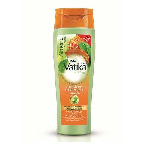 Vatika Naturals Moisture Treatment Shampoo For Frizzy Hair With Almond And Honey - 360ml