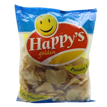 Happys Golden Salt And Vinegar Potato Crisps 200G