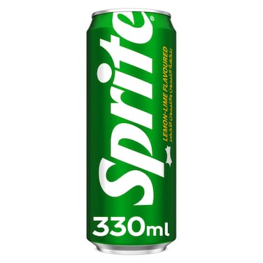 Sprite Lemon Lime Flavoured Carbonated Soft Drink Can, 330ml