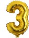 Generic 3 Number Foil Balloon 16-Inch