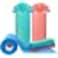 Marrkhor 3 Rolls 150Pcs Disposable Kitchen Towels Cleaning Cloths,Reusable Eco-Friendly Washable Reusable Household Dish Cloths Rags Rolls,Non-Woven Towels (50 Sheets/3 Pack,Random Color)