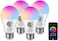 WIFI Smart Bulb - 9W Smart Wi-Fi Light Bulb Pack of 4 - LED home light bulb Compatible with Alexa - Echo - Google Home Assistant - Have Multi Colors