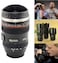 Ntech Camera Lens Coffee Mug   Steel Insulated Travel Mug, Thermos (400 Ml, Black)