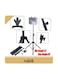 Foldable Tripod Stand For Tablet Black