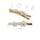 Aiwanto Hair Pin Simple Hair Clips With Pearls And Stones Hair Accessories For Girls Kids (2Pcs)
