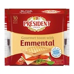 Buy President Slice Cheese Toast with Emmental 200g in Saudi Arabia