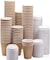 Marrkhor Disposable Ripple Cup Brown 8Oz With Lid - Kraft Hot Tea, Coffee, Kahwa, Hot Drinks &amp; Natural Brown - 30 Pieces
