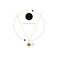 Aiwanto Necklace Gold Neck Chain With Sun Shape Pendant Elegant Necklace Beautiful Gift Womens Girls Necklace