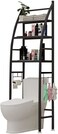 Metal Stand 3 Tier Shelves Over The Toilet Rack Bathroom Space Saving Storage Organizer Multipurpose Black