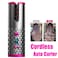 Hair Curler Portable Wireless USB Rechargeable Curling Iron Ceramic Curler Wand Auto Rotating Styling Tools