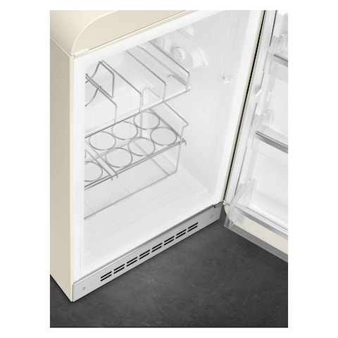 Smeg 50&#39;s Style Aesthetic Single Door Refrigerator FAB10HRCR5 135L Cream