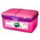 Sistema Quaddie 4 Compartment Lunch Box Pink 2L
