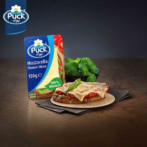 Puck Mozzarella Cheese Slices 150 Gram