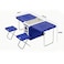 Edragonmall - 28L Two-Chair Plastic Incubator With Desk And Chair Multi-Function Picnic Table With Cooling Incubator | Blue