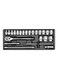 23-Piece Socket Set Silver/Black 250millimeter