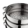 Royalford 4-Layer Stainless Steel Steamer Pot, Multipurpose, Rf10427, Tempered Glass Lid, Comfortable Handles, Support Multiple Hobs, Ideal For Tamale, Dumpling, Sea Food