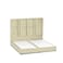 In House Berlin Velvet Bed Frame - Queen - 200x160 cm - Beige