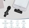 Professional Wireless Lavalier Lapel Microphone for iPhone, iPad - Cordless Omnidirectional Condenser Recording Mic for Interview Video Podcast Vlog YouTube (Lavalier Microphone for iPhone 1V1, Black)