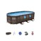 Bestway Power Steel Swim Vista Series Oval-Shaped Pool 5.49x2.74m