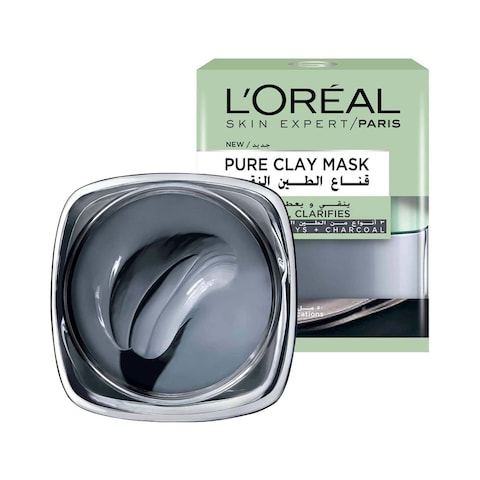 L&#39;Oreal Paris Detoxify Pure Clay Mask With Charcoal Grey 50ml