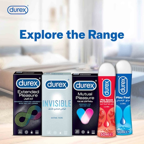 DUREX MUTUAL PLEASURE STIMULATING CONDOMS X3