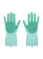 اشتري Generic Magic Silicone Glove With Wash Scrubber Green 50G في الامارات