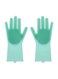 Generic Magic Silicone Glove With Wash Scrubber Green 50G