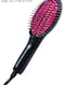 Generic Straightening Hair Comb Brush - Black/Pink