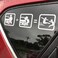 Don't Touch My Car Sign Sticker Warning Decals Highly Reflective Car Styling and Decorative Exterior Sticker