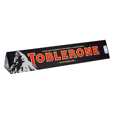 Toblerone Honey And Almond Nougat Swiss Dark Chocolate 100G