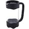 Any Morning French Press Coffee and Tea Maker, Borosilicate Glass Coffee Press, Stainless Steel Filter, Durable and Heat Resistant, Silver (1000 ml, 20 oz, 4 Cup)
