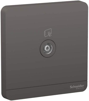 Schneider Electric AvatarOn TV Socket, 75 Ohm Dark Grey, E8331TV_DG