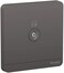 Schneider Electric AvatarOn TV Socket, 75 Ohm Dark Grey, E8331TV_DG