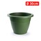 Plastic Forte Round Flower Planter, Green