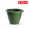 Plastic Forte Round Flower Planter, Green
